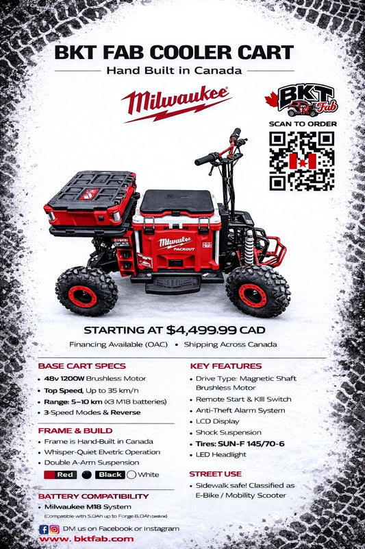 BKT FAB "MILWAUKEE M18 FUEL" COOLER CART